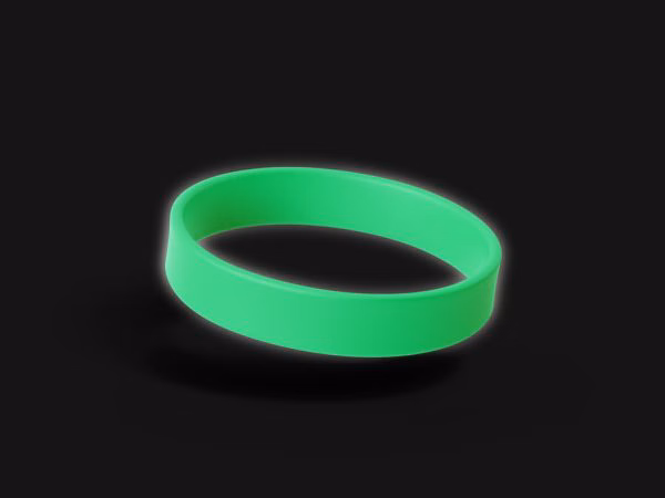 Bratara din silicon - Glow in the Dark