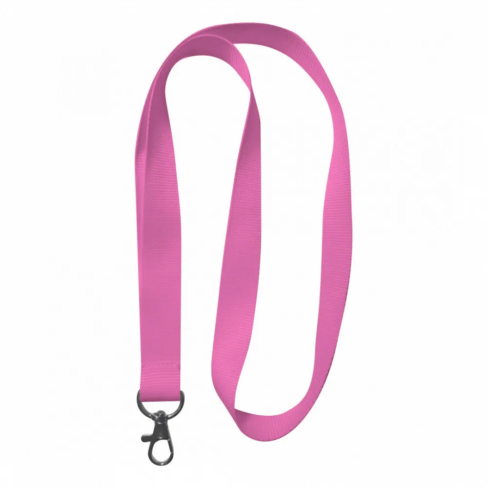 Lanyard Monocolor Ripsat - Roz deschis