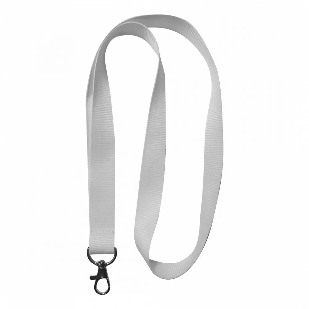 Lanyard Monocolor Ripsat - Alb