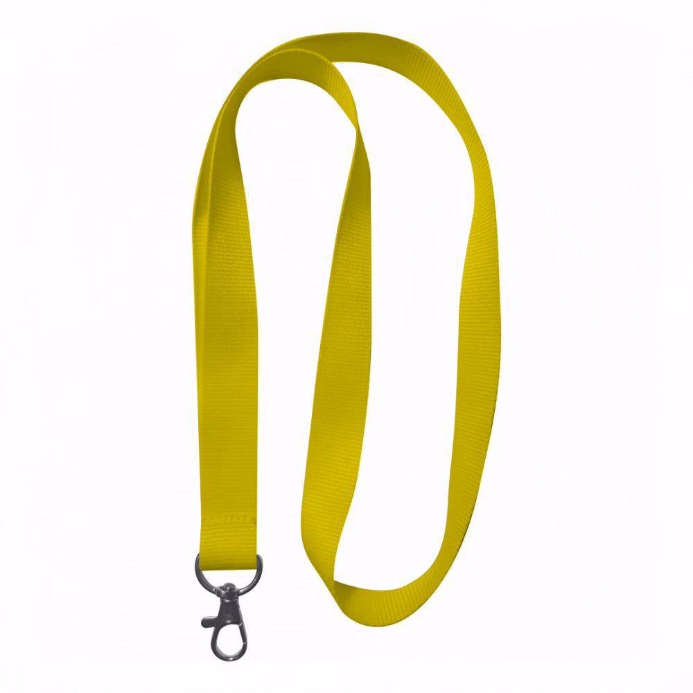Lanyard Monocolor Ripsat - Galben