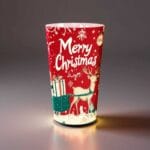 Pahar cu LED Merry Christmas