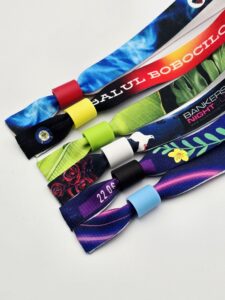 Brațări textile personalizate soft ripsat